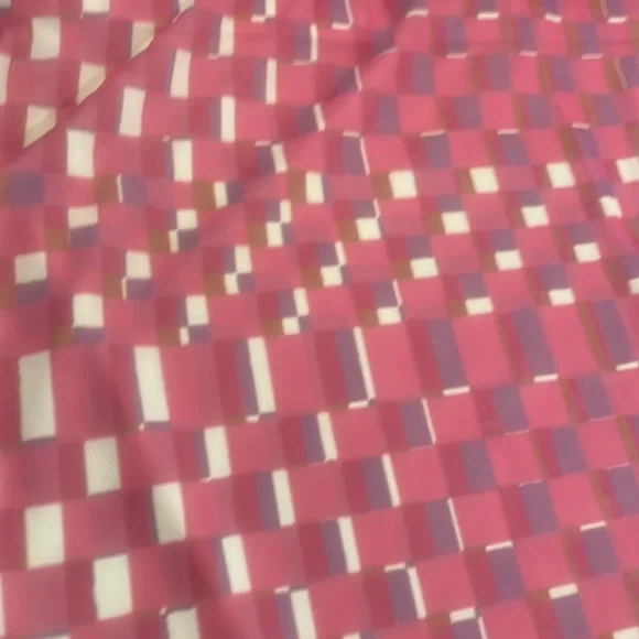 NWT Pink/Purple Prism Check BP Mini Skirt, size 1X - Picture 2 of 5